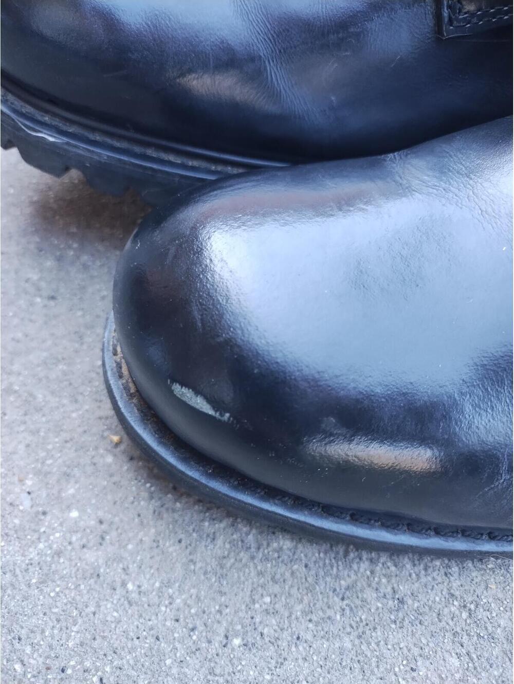ALL AMERICAN BOOT MFG FIRE FIGHTER BOOTS BLACK LEATHER MEN SZ 11E style 100 - Picture 3 of 6